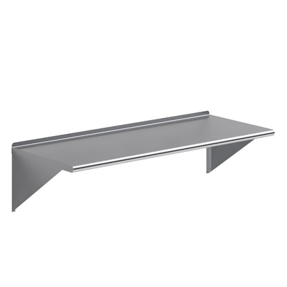 AmGood 24 in. x 60 in. Stainless Steel Wall Shelf | NSF | Metal Shelving | Garage, Laundry, Storage, Utility Room | Restaurant, Commercial Kitchen