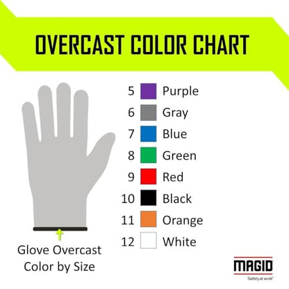 MAGID D-ROC AeroDex ANSI A9 13-Gauge PU Coated Work Gloves, 1 Pair, Size 7/Small, GPD982