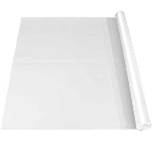 VOKOY 36x24 Inch Silicone Mat for Crafts, Extra Large Silicone Painting Mat, Clear Silicone Sheet for Kitchen Countertop, Baking, Clay, Arts - Heat resistant, Washable (White,Translucent)
