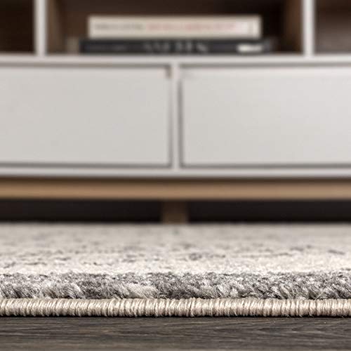 JONATHAN Y Amir Moroccan Beni Souk Cream/Gray Indoor Area Rug, 8x10, Bohemian, Scandinavian, Easy-Cleaning for Living Room, Bedroom, Kitchen, Pet Friendly, Non-Shedding (MOH200B-8)