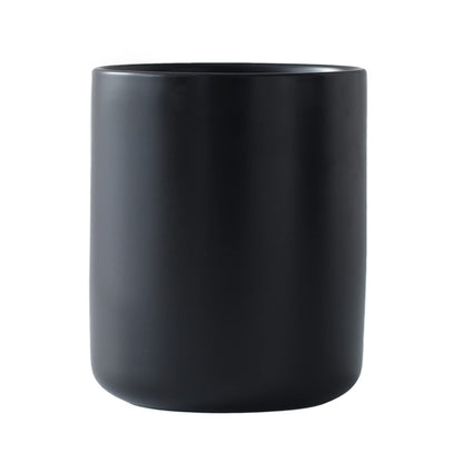 LATCHHOOK Black Kitchen Utensil Holder for Countertop, Matte Ceramic Cooking Utensil Crock for Counter Easy to Clean, Modern Spatula Holder for Farmhouse Décor 4.5×6.4 INCH