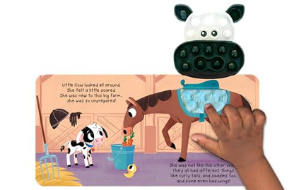 Fidgimals Little Cow Animal Farm Baby Book | Educational Children's Books, Sensory Board Book with Pop It Fidget Toys, Perfect Sensory Toys for ... Books with Sensory Fidget Popper Animals)