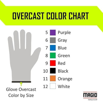 MAGID Griffin Gear ANSI A3 Hyperon Blended Sandy Nitrile Coated Work Gloves, 1 Pair, Size 12/3XL, GPD255
