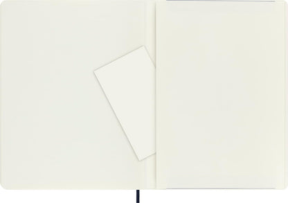 Moleskine Classic Notebook, Soft Cover, XL (7.5" x 9.5") Plain/Blank, Sapphire Blue, 192 Pages
