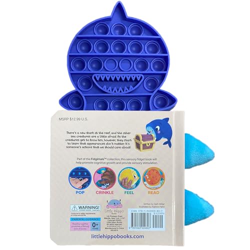 Fidgimals Little Shark Animal Baby Book | Educational Children's Books, Sensory Board Book with Pop It Fidget Toys, Perfect Sensory Toys for Toddlers ... Books with Sensory Fidget Popper Animals)