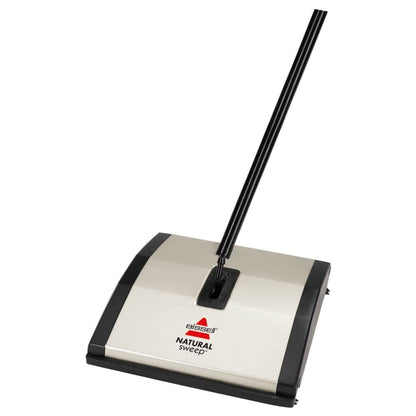 Bissell Natural Sweep Carpet and Floor Sweeper with Dual Brush Rotating System and 2 Corner Edge Brushes, 92N0A, 4.2 lb.