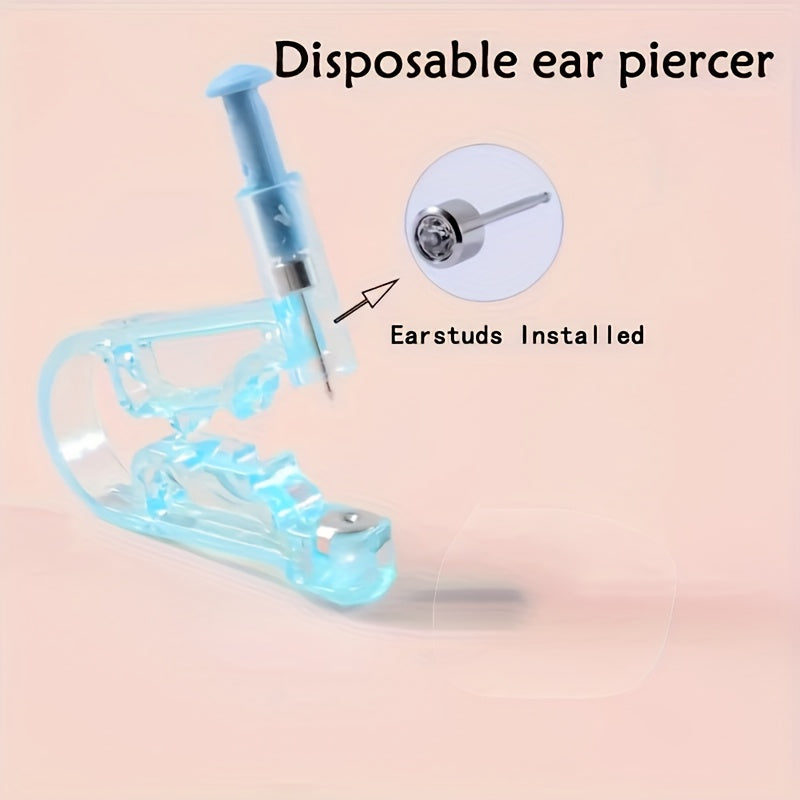 [10pcs Ear Piercing Kit] 1/2/4/5/10pcs Easy-to-Use Ear Piercing Kit | Safe and Painless Gun Set with Auxiliary Tool | Fragrance-Free Personal Care Accessories for Beginners