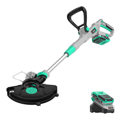 Litheli 20V Cordless String Trimmer and Edger, 12" Electric Weed Wacker with Auto Line Feed, Includes 2.0Ah Battery and Charger.