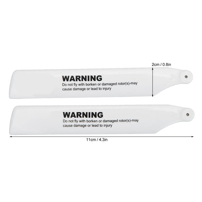 Dilwe RC Helicopter Blades,Lightweight RC Aircraft Propellers Blades Replacement Parts for XK K110 RC Helicopter