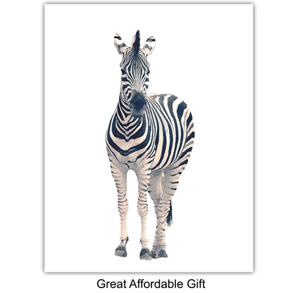 Black and White Photography African Animals Art Print Set, Wall Art Posters - Unique Contemporary Decor for Home or Office - Great Inexpensive Housewarming Gift for Nature Lovers, 8x10 Photos Unframed