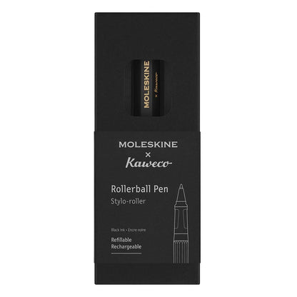 Moleskine x Kaweco, Roller Pen, 0.7mm Point, Black with Black Ink