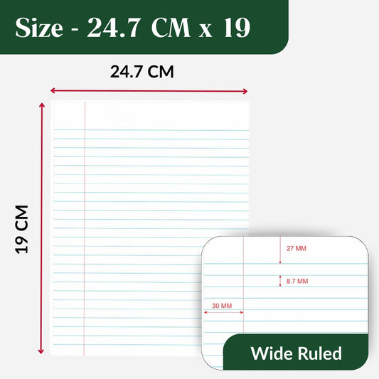 ECONAMA Composition Notebooks Pack of 10 Wide Ruled 200 Pages (100 Sheets) 9.75"x7.5" Black Marble Carbon Neutral Recyclable Paper Eco-Friendly School & Office Supplies For Students and Professionals