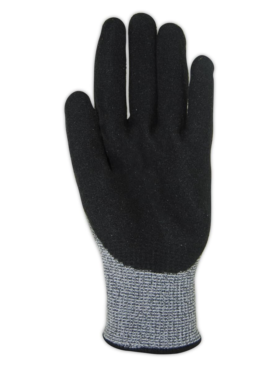 MAGID Griffin Gear ANSI A3 Hyperon Blended Sandy Nitrile Coated Work Gloves, 1 Pair, Size 12/3XL, GPD255
