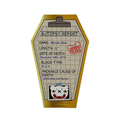 Deddy Bears X Liquid Death Murder Bear | Plush Toy Bear | Horror | 12 Inch Collectible Teddy Bear in Coffin
