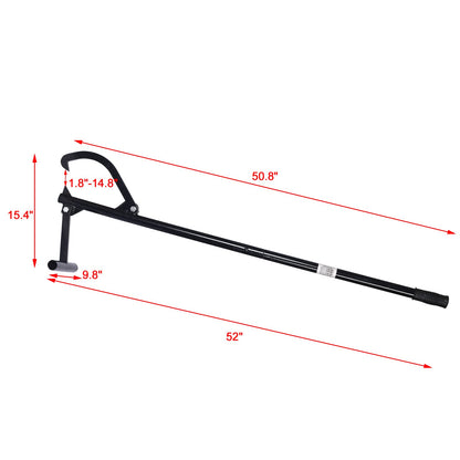52" Timberjack Log Lifter, Adjustable Log Roller Cant Hook, Heavy Duty Steel Logging Tools Log Jack, Log Cant Hook Logging Tools for Rolling and Raising Up Logs up to 15" Dia