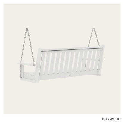 POLYWOOD GNS60WH Vineyard 60" Swing, White