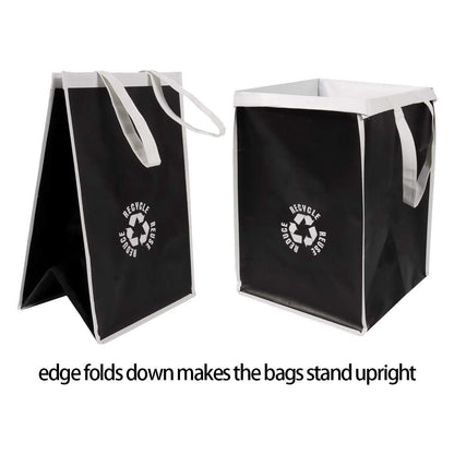 Lily queen Recycle Waste Bag for Kitchen Home Trash Sorting Bins Base Plate Waterproof Baskets Polypropylene 2 Set