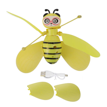 Flying Toys, Induction Flyings Toys, Cute Intelligent Induction Bee Shape Practical ABS, Flying Dolls, for Beginner for Outdoor