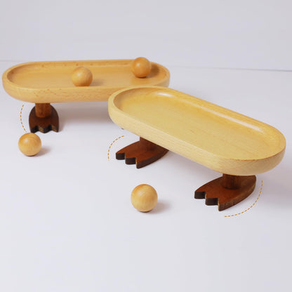 Cut-Nic Wood Key Tray for Entryway Table, Key Bowl, Jewelry Tray, Valet Tray with 2 Cute Duck Feet, for Rings, Wallet, Watch, Remote, Coin, Bracelets