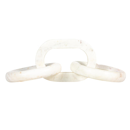 Bloomingville Marble Chain Décor, White
