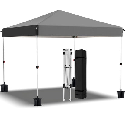 Pop Up Canopy Tent, 10x10 Outdoor Shade, One Push Instant Outdoor Canopy, Easy Set Up Tent, Portable Instant Beach Canopy Tents, Sun Shelter for Events, Parties, Camping