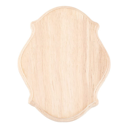 FINGERINSPIRE Unfinished Wood Plaque 5.9x4.8x0.7inch Oval Wooden Blank Signboards Natural Wood Crafts for Painting Carving Burning Wood Boards for DIY Craft Projects Home Decoration