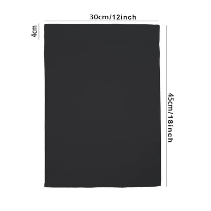 FLAGLINK Solid Black Blank Garden Flags 12x18inch - Heavy Duty Double Sided Plain DIY Flags - Outdoor Yard Decorative Flags For Vinyl (HTV) Heat Press Custom Garden Yard Decorate - 12 Pcs Pack