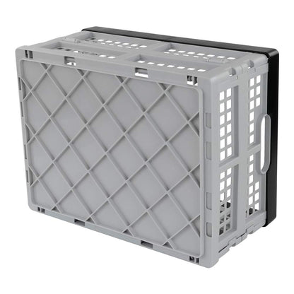 Jekiyo 34-Liter Folding Crates Storage, Collapsible Container Plastic, Set of 1