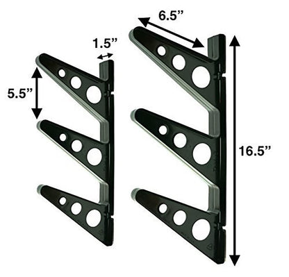 StoreYourBoard Ski Rack – Heavy-Duty Horizontal Ski Wall Mount & Snowboard Wall Mount for Garage Wall Shelving - Snowboards & Gear, Multi-Sport Skateboard Organizer - Skiing Accessories - Holds 3 Pair