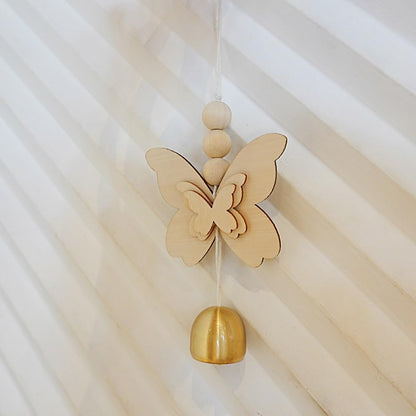 Butterfly Hanging Bell for Door Opening - Good Luck Decoration for Entrance, Window, and Wall - Wind Chime Home Decor
