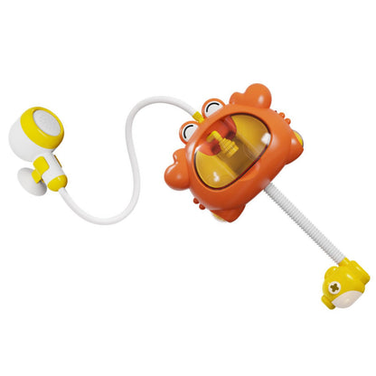 Interactive Crabs Shower Head Toy Bubble Blower with Music and Light for Toddler Bathtub Fun Entertainment Bath Play LED Light Bath