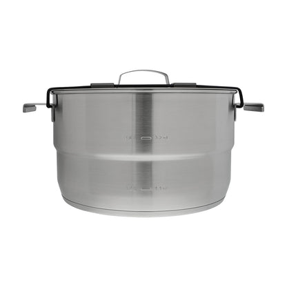 Stanley Adventure 11-Piece Even Heat Pro Camp Cook Set | 4.75 qt Stock Pot | 1.9 qt Saucepan | 8.5 in Frying Pan | Utensils | Stainless Steel Outdoor Cookware for Backpacking and Camping | BPA-Free