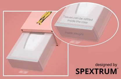 Flying Skirt® Tissue Box - The Original Award-Winning Lady Skirt Design, Resin Pop Art, Weighted Metal Base, Made in Korea, Premium Gifts & Novelty Home Decor by Spextrum (Sweet)
