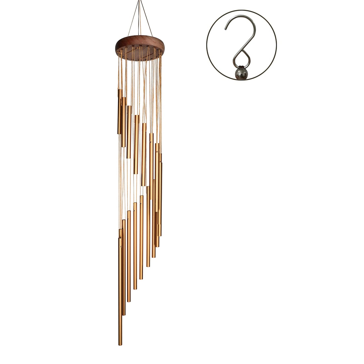 SuninYo Wind Chimes for Outside,Memorial Windchimes Outdoor Clearance,36 inches Memorial Wind Chimes with S Hook for Home Garden Decoration