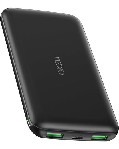 OKZU 5V 2A Power Bank for Heated Vest, Jacket, Stadium Seats, Chair, 10000mAh Fast Charging Battery Pack for USB Heated Clothing, Heated Blanket, Coat, Sleeping Bag