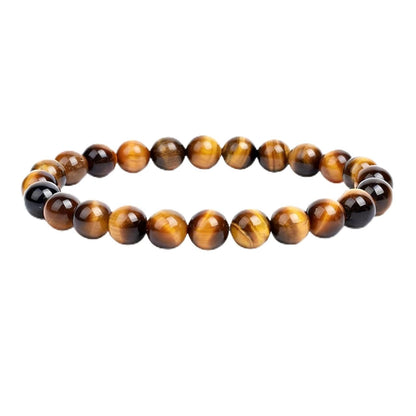 3A Pure Natural Tiger Eye Stone Bracelet - Good Luck, Attract Wealth, Enhance Affection, Exquisite Design