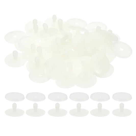 PATIKIL 30mm Doll Joints, 30 Set Plastic Removable Animal Joints Connector Engage Bolt for Bear Limbs Making Head Joints DIY Crafts Accessories, White