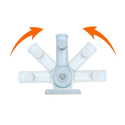 1 Inch Aluminum Wall Mount Flag Pole Bracket in Multi- Position Premium Quality Flag Pole Holder Base Flag Stand, Pack of 2