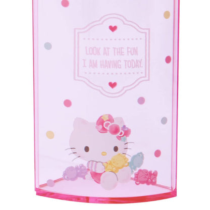 Sanrio 213110 Pink Plastic Hello Kitty Kitty Pen Stand 360 Degree Rotating Pen Stand Pen Holder Cosmetic Makeup Brush Tulle Pet Character