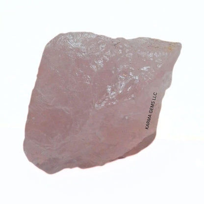 Karma Gems 5 Pcs Rose Quartz Natural Crystals - Raw Tumbling Cool Agate Crystal Stones - Rock Collections for Kids - Pink Healing Stones for Meditation, Chakra Balancing, and Energy