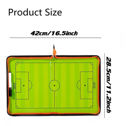 RoseFlower Soccer Coaching Board, Magnetic Soccer Tactics Strategy Board, Erasable Coaches Clipboard with Magnets and Marker Pen, Coach Training Equipment for Teaching and Game Plan
