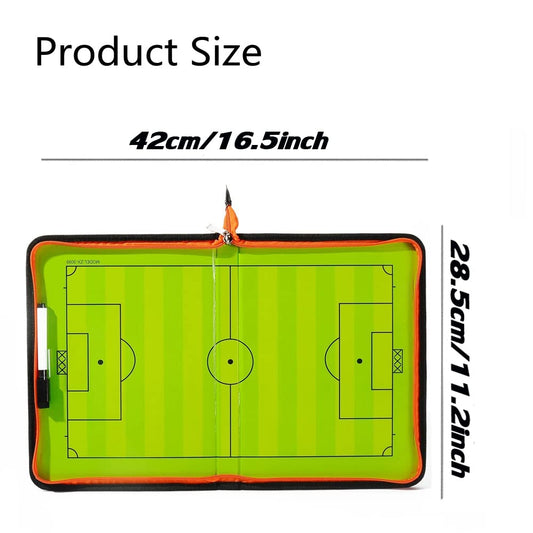 RoseFlower Soccer Coaching Board, Magnetic Soccer Tactics Strategy Board, Erasable Coaches Clipboard with Magnets and Marker Pen, Coach Training Equipment for Teaching and Game Plan
