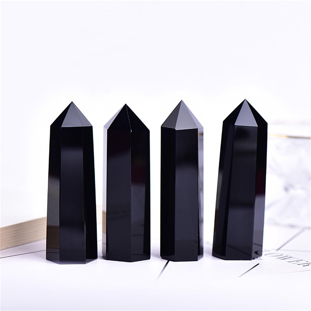 Natural Stone and Crystals Point Wand Reiki Healing Stone Rose Quartz Amethyst Home Decor Mineral Stones Crafts Crystal Amethyst Cornucopia 7-8cm 7pcs Set