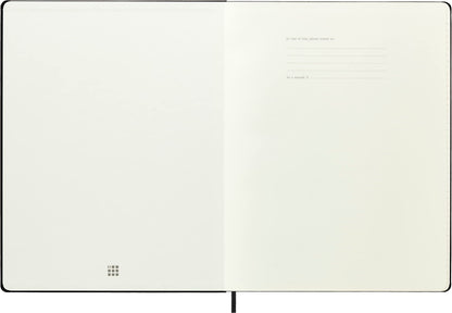 Moleskine Notebook, XXL, Ruled, Black, Hard Cover (8.5 x 11)