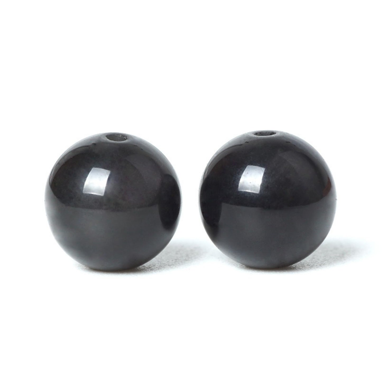 100Pcs Natural Stone 6mm Colorful Obsidian Beads Round Loose Gemstone Energy Healing Beads Hole Size 1mm DIY Smooth Beads for Bracelet Necklace Earrings Jewelry Making
