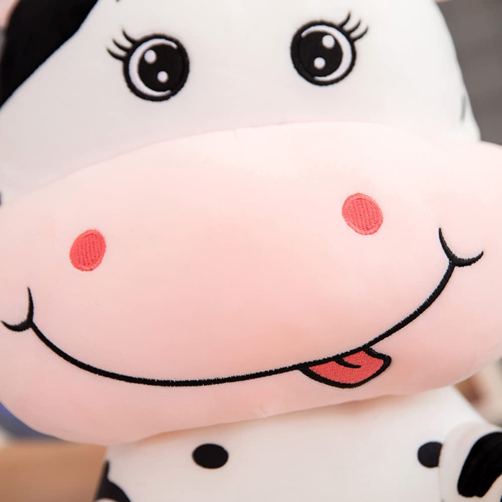 TEFU Cute and Creative Cow Plush Toy: A Soft and Adorable Cartoon-Style Hugging Pillow—Perfect as a Birthday Gift for Friends and Kids (100cm/39.3in)