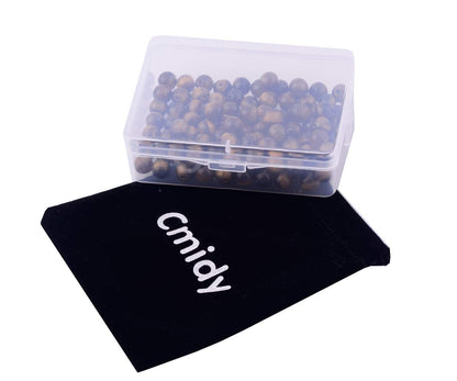 Natural Stone Beads 100pcs 10mm Tiger Eye Round Genuine Real Stone Beading Loose Gemstone Hole Size 1mm DIY Smooth Beads for Bracelet Necklace Earrings Jewelry Making (Tiger Eye, 10mm)