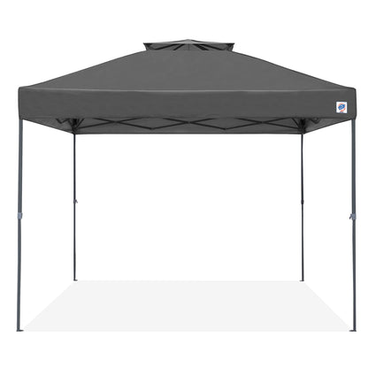 E-Z UP Patriot ONE-UP Technology Vented Shelter, 10' x 10', Steel Grey