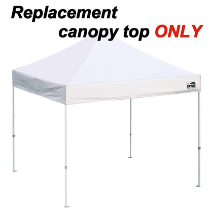 Eurmax USA 10x10 Pop Up Canopy Replacement Top,Universal Instant Canopy Cover ONLY,Heavy Duty UPF 50+ UV Protection,Water & Wind Resistant Tarp,30+ Colors Available,Bonus 4 Sand Bags (White)