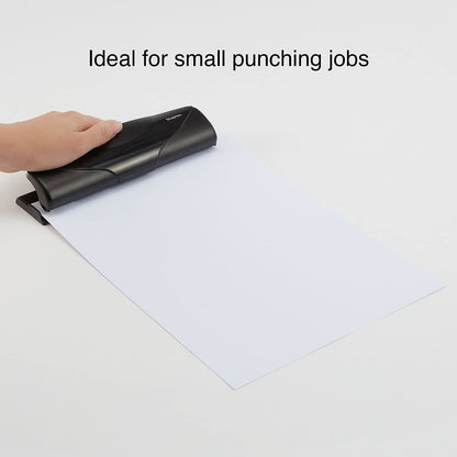 Staples Mini 3‑Hole Punch, 6‑Sheet Capacity – Portable Compact Hole Punch